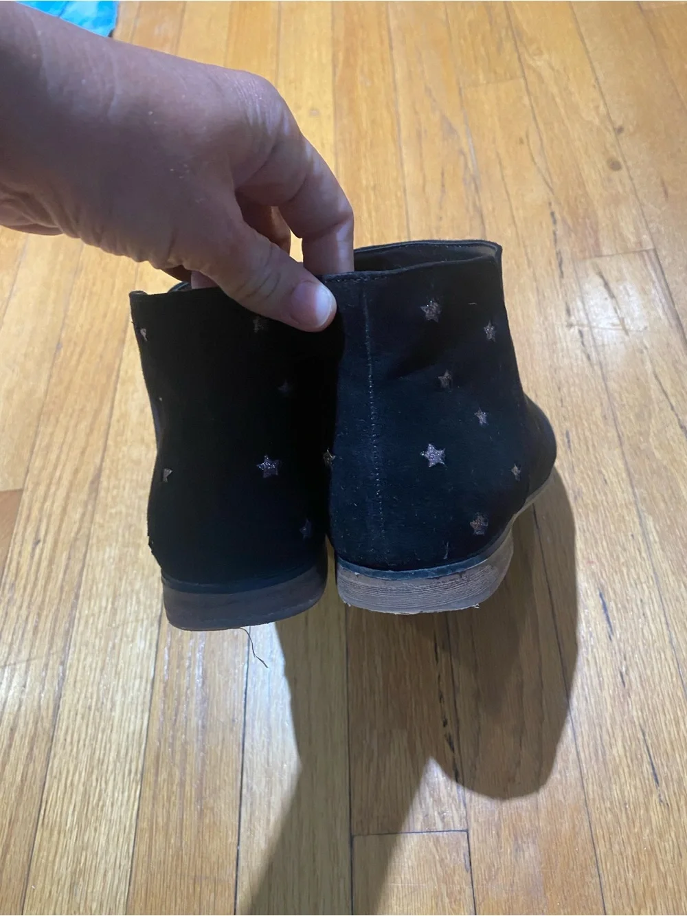 Cat & Jack Black Ankle Booties with Side Zip